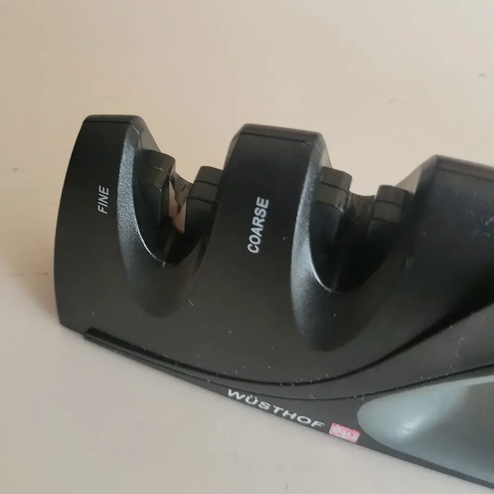 Wusthof 2-Stage Knife Sharpener Fine/Ceramic & Coarse/Carbide Handheld